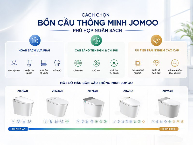 cách chọn mua bồn cầu thông minh phù hợp ngân sách