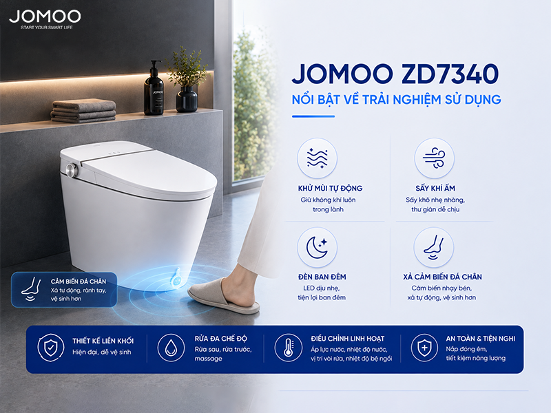JOMOO ZD7340 – nổi bật về trải nghiệm sử dụng
