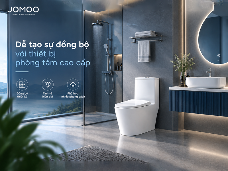 tạo sự đồng bộ với thiết bị phòng tắm
