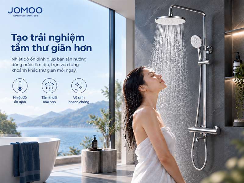 tạo trải nghiệm tắm thư giãn hơn